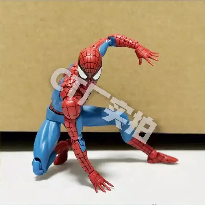 Ct brinquedos homem aranha mafex 185 clássico traje anime figura ver milhas morales 2099 homem-aranha figura de ação estatueta brinquedos crianças presente