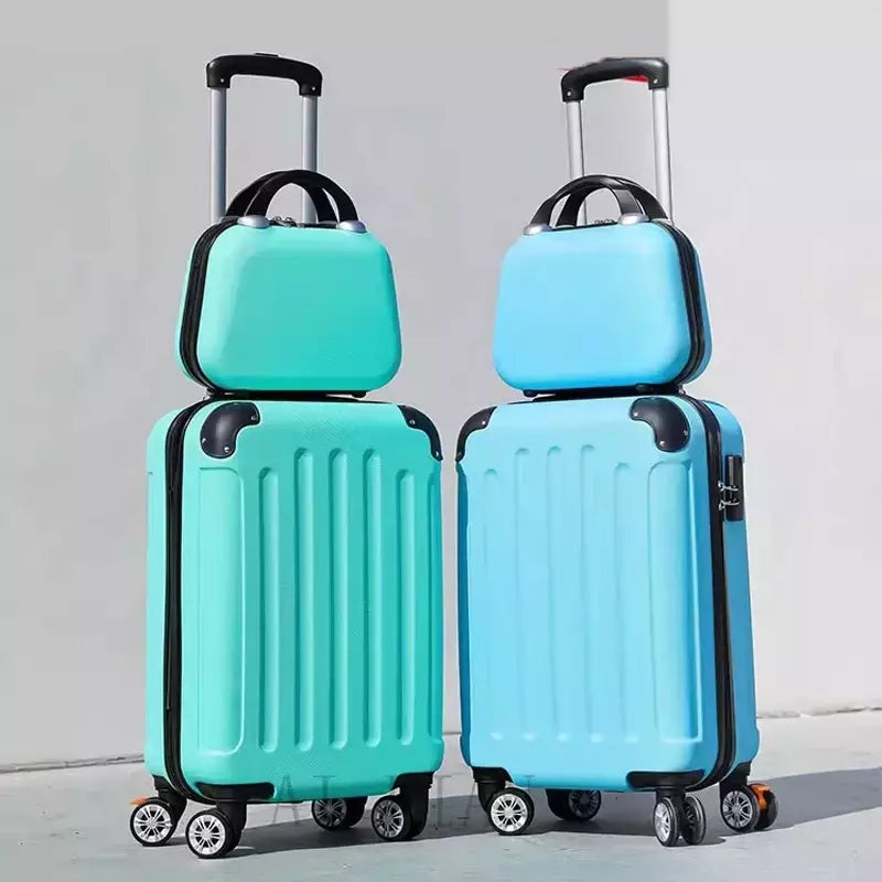 Conjunto de malas rolantes e bolsas de viagem com rodas giratórias 20 '' maleta de bagagem com carrinho de cabine grande capacidade