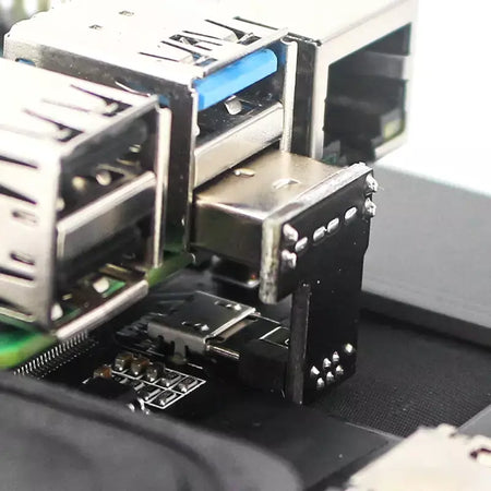7 Polegada display portátil ips lcd tela de toque capacitivo 1024x600 monitor alto-falantes opcionais para raspberry pi 5 4b 3b + computador portátil
