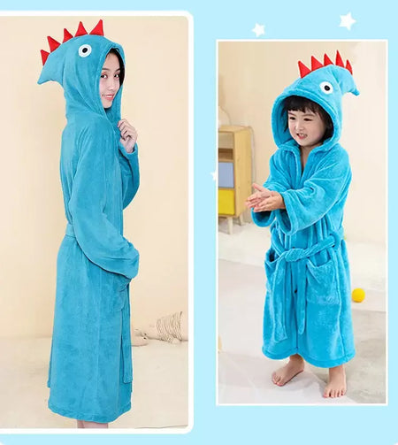 Roupão de Banho Criança, Robe Banho Infantil Absorvente Macio, Roupa Banho Bebé, Toalha com Capuz Infantil, Artigos Banheiro, Roupão Praia Piscina Menino Menina, Pijama Lar