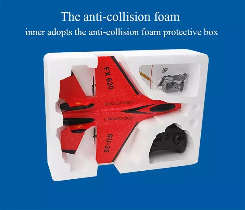 Avião de combate de controle remoto para crianças, RC Foam Aircraft, SU-35 Plane, 2.4G Radio Control Glider, brinquedos para meninos