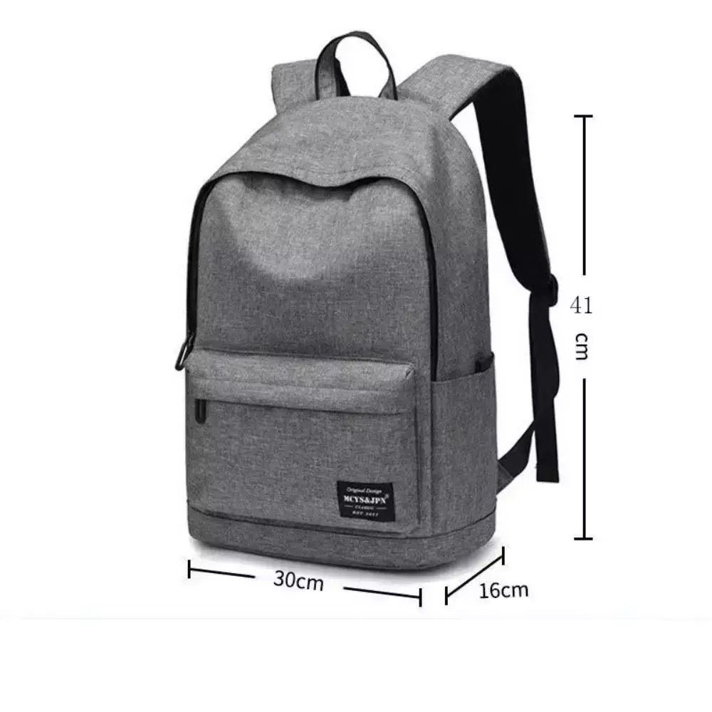 Mochila minimalista lavável unissex, grande capacidade, versátil, escola, estudante, computador, viagem, moda