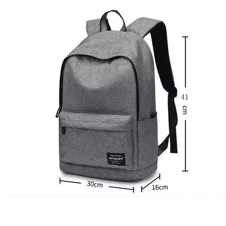 Mochila minimalista lavável unissex, grande capacidade, versátil, escola, estudante, computador, viagem, moda
