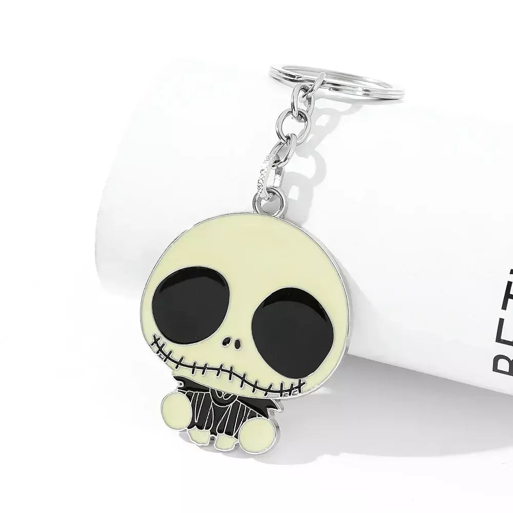 Disney o pesadelo antes do natal chaveiro filme figura jack skellington chaveiros masculino férias jóias acessórios