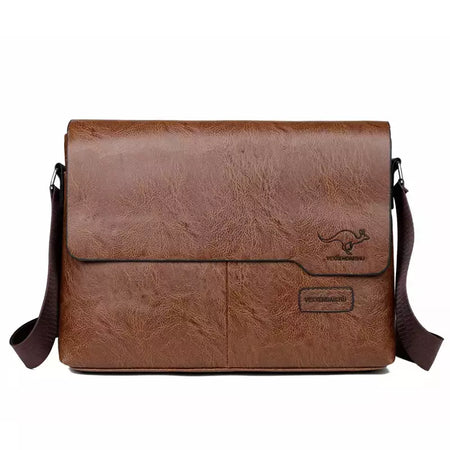 Bolsa de ombro de couro para homens Bolsa de negócios Bolsa mensageiro Bolsa lateral grande, bolsa crossbody, marca de luxo, moda, IPAD