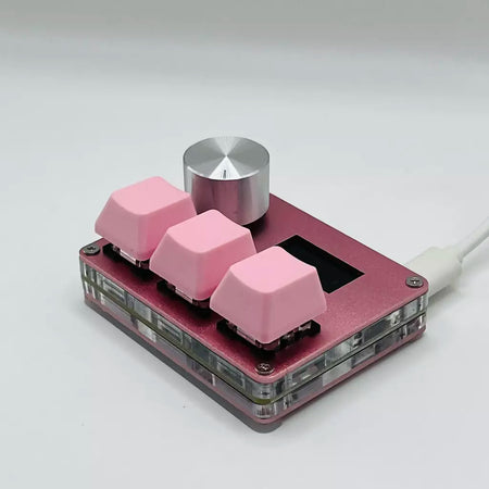 Pink SayoDevice OSU O3C Rápido Gatilho Hall Switches Wooting Vermelho Magnético Switches Teclado Com Botão Tela Copiar Colar Shotcut