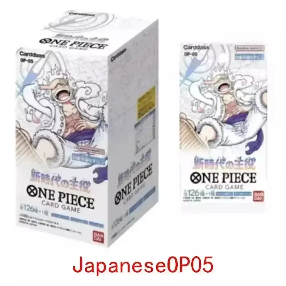 Uma peça tcg caixa de reforço de cartão de jogo japonês selado autêntico japonês OP01-OP13 série completa caixa de reforço cartões de coleção de jogo
