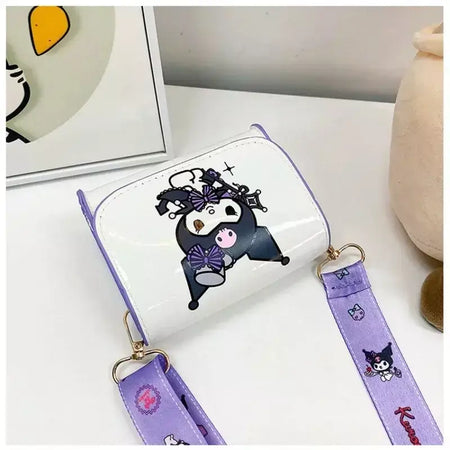 Anime bonito kuromi ponto crossbody sacos meninas mulheres marca de luxo saco alta qualidade mini designer sacos presentes