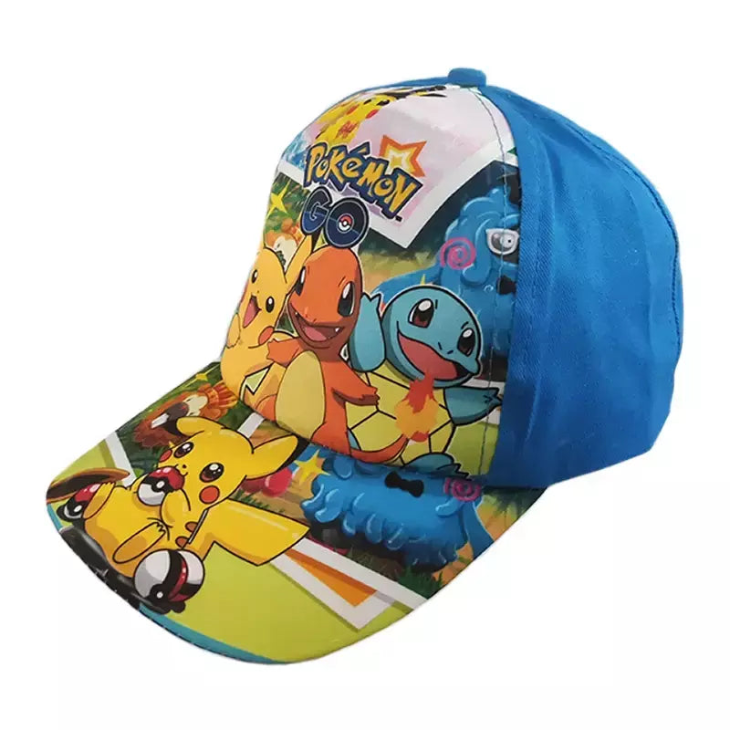 Anime figura pokemon boné de beisebol pikachu chapéu ajustável pokemon cosplay hip hop dos desenhos animados chapéus adultos menino menina crianças presentes aniversário