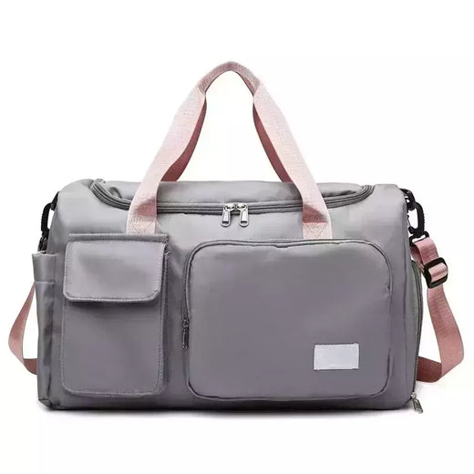 Weekender Overnight Duffle Bags com compartimento de sapato para mulheres, Carry On Travel Bag, Saco de ginástica de grande capacidade