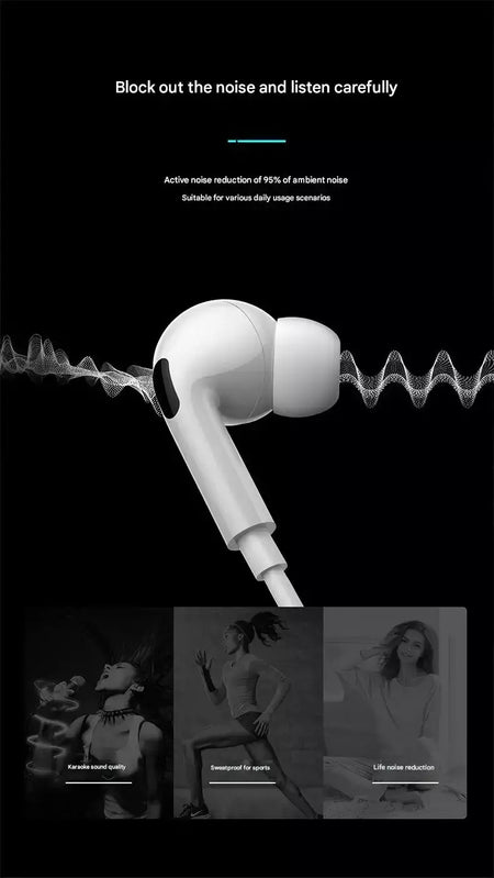 Fones de ouvido com fio originais para apple iphone 17 16 15 pro max 14 13 12 11 xs xr tipo c relâmpago fones de ouvido intra-auriculares de 3.5mm
