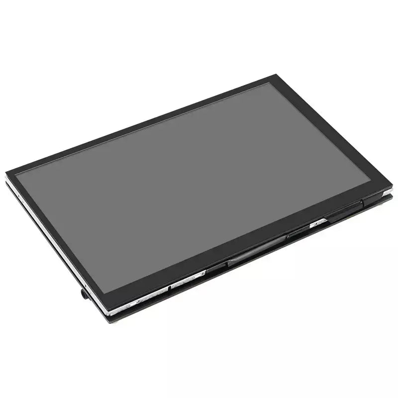7 Polegada display portátil ips lcd tela de toque capacitivo 1024x600 monitor alto-falantes opcionais para raspberry pi 5 4b 3b + computador portátil