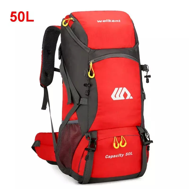 50l mochila de viagem acampamento dos homens grande caminhadas saco turista à prova dwaterproof água esportes ao ar livre escalada montanhismo saco bagagem