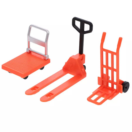 1 conjunto de mini empilhadeira brinquedo mini carrinho de mão plataforma carrinho brinquedo mini construção ferramentas móveis em miniatura carrinho de mão empilhadeira