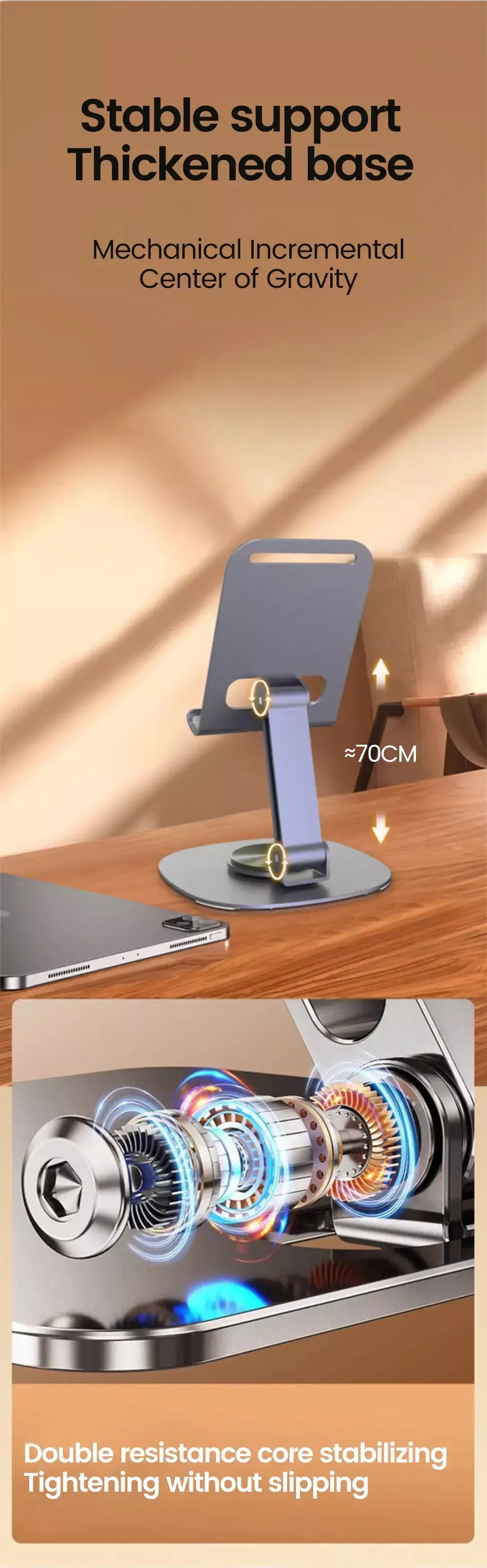 Suporte giratório para celular Olaf Suporte de mesa para iPad Samsung iPhone 15 14 13 Suporte móvel