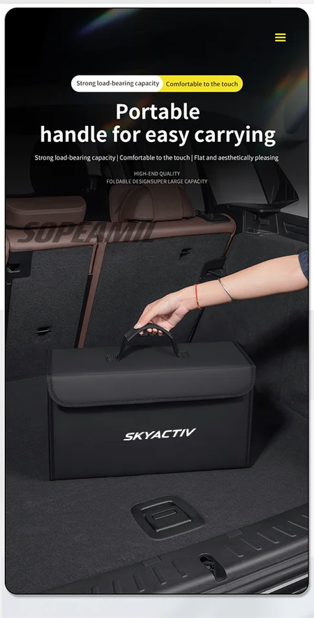 Caixa organizadora de porta-malas de carro, caixa traseira, armazenamento de arrumação, para mazda 3 6 skyactiv atenza cx30 cx60 cx70 cx3 cx5 cx9 mx5 bt50 bl