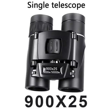 900x25 portátil hd zoom 5000m/50000m binóculos telescópio poderoso dobrável visão de longa distância caça acampamento ao ar livre esportes