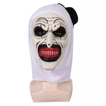 Arte o palhaço cosplay máscara horror terror terror 3 óculos de girassol headwear chifre adereços halloween carnaval traje acessórios