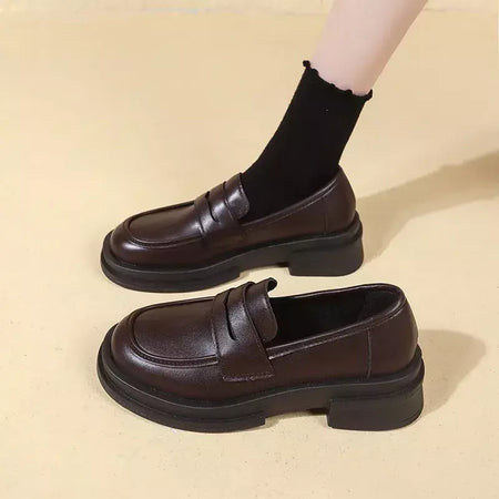 Novo estilo japonês sapatos de estudante universitário cosplay lolita sapatos para mulher/menina moda preto/café uniforme sapatos plataforma 2024
