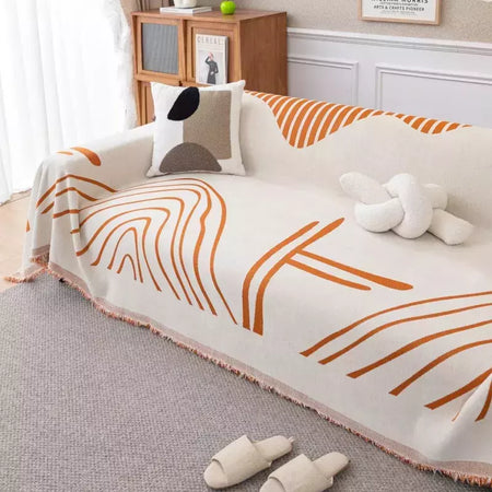 Chenille Sofá Throw Blanket com Tassel, Modern Luxury Cover, Four Season Sofa Cover, Full Covers, Dustproof, Toalha de casa, 1 Pc