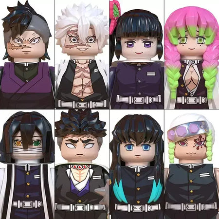 2025 brinquedos quentes wm6116 wm6138 demon slayer lâmina blocos de construção mini figura ação acessórios halloween presentes natal para crianças
