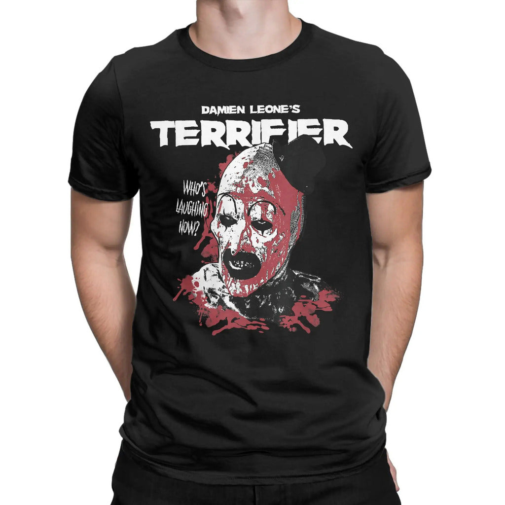 Terrificantes olhos brilhantes arte camiseta masculina novidade puro algodão camisetas crewneck manga curta camisetas roupas tamanhos grandes