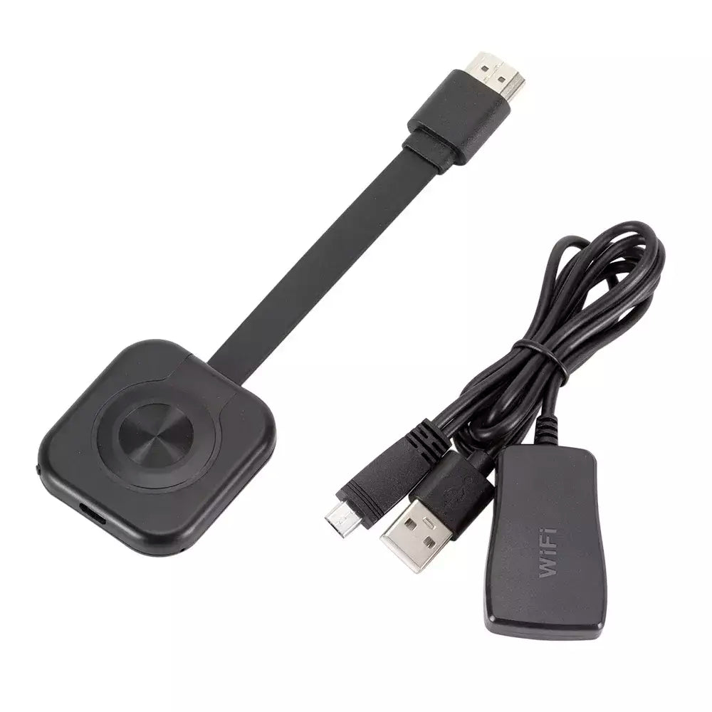 Projetor portátil para celular, wi-fi, sem fio, compatível com hdmi, espelhamento, adaptador de exibição de tela, transmissão de vídeo