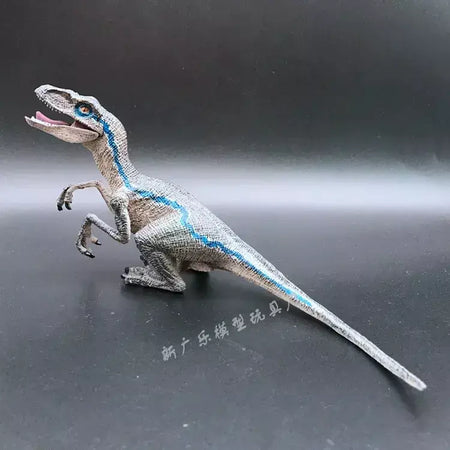 Novo quente 22cm x 5cm x 9cm azul velociraptor jurassic world caído reino jurassic park 5 figura de ação brinquedos presente de natal zlj2