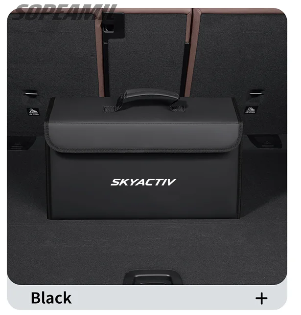 Caixa organizadora de porta-malas de carro, caixa traseira, armazenamento de arrumação, para mazda 3 6 skyactiv atenza cx30 cx60 cx70 cx3 cx5 cx9 mx5 bt50 bl