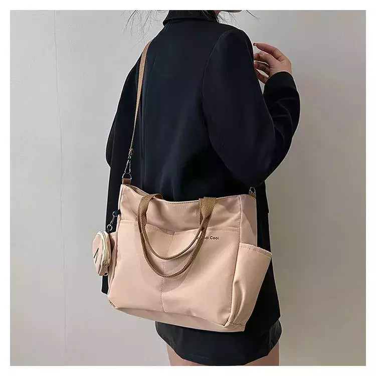 Bolsa de Ombro de Lona Japonesa para Mulheres, Crossbody Messenger Bag, Senhoras Bolsas de Mão, Bolsa Feminina, Senhoras, Tote, 2022