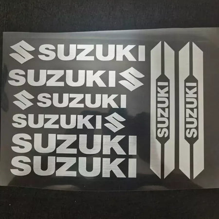 Para suzuki motocicleta adesivos decorativos personalizados corpo capacete absorção de choque criativo à prova dwaterproof água modificado adesivos