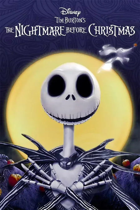 Filme clássico o pesadelo antes do natal anime figura jack poster impressões pintura em tela arte da parede fotos decoração do quarto casa