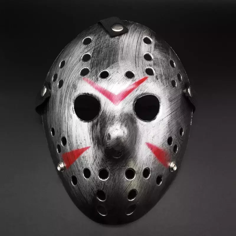 Presente filme máscara de hóquei jason voorhees sexta-feira 13th horror máscara assustadora festa de halloween cosplay máscaras para adultos homens dia das bruxas