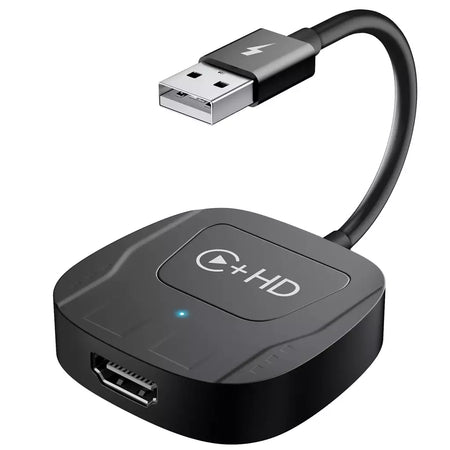 Adaptador sem fio Carplay com Youtube/Netflix/Tiktok, dongle USB Carplay sem fio para Carplay com fio de fábrica para Wireless