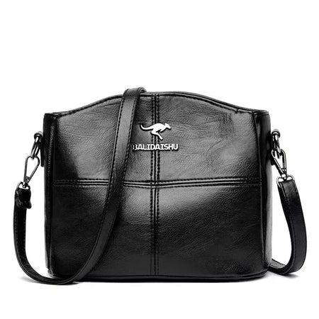 Sacola de couro bordado para mulheres, bolsas femininas, bolsa de ombro, pequenos sacos crossbody, alta qualidade, 2022