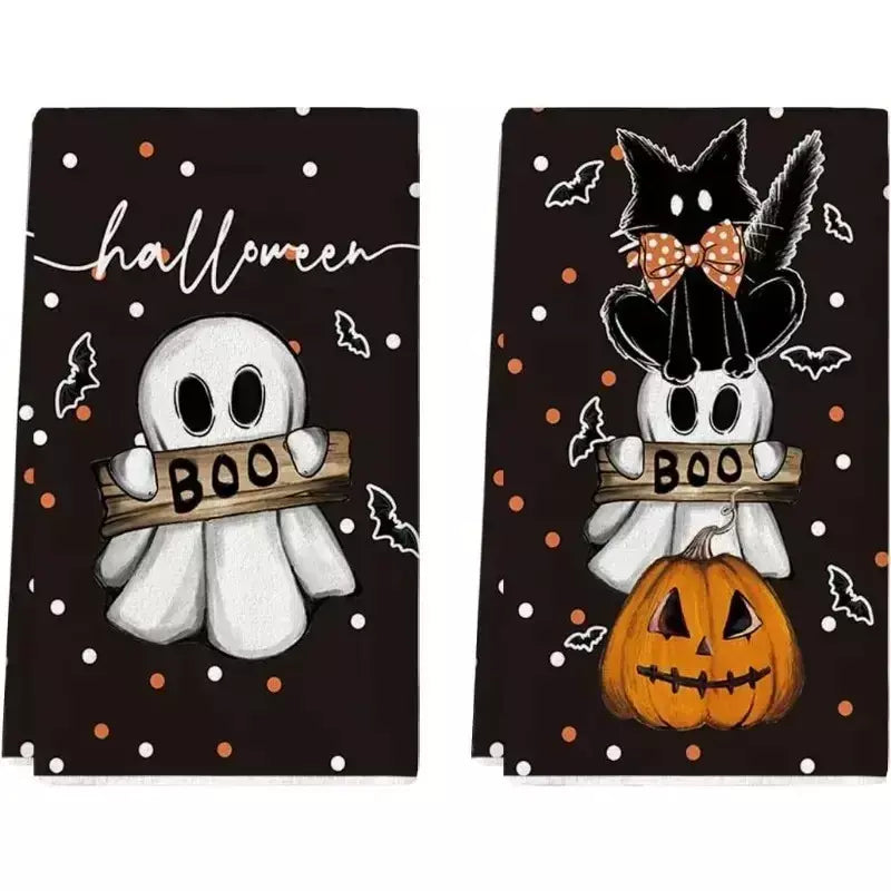 Halloween pano de lavar louça prato toalha de microfibra festiva mesa de cozinha esfregão decoração toalha de banho toalha de cozinha