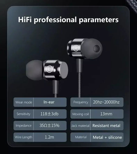 Novo jogo magnético com fio fone de ouvido l jack heif baixo estéreo música fone de ouvido 3.5mm aux tipo-c fone de ouvido para telefones celulares e computador