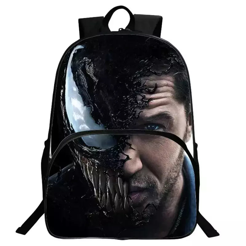 Marvel Legends Venom Mochilas para crianças, Super Heroes School Bag para meninos, Mochila de jardim de infância para crianças, Cartoon Laptop Bags for Men
