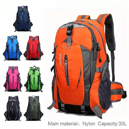 Mochila de viagem leve de grande capacidade masculina, bolsa esportiva casual para caminhadas, impermeável para montanhismo, ao ar livre