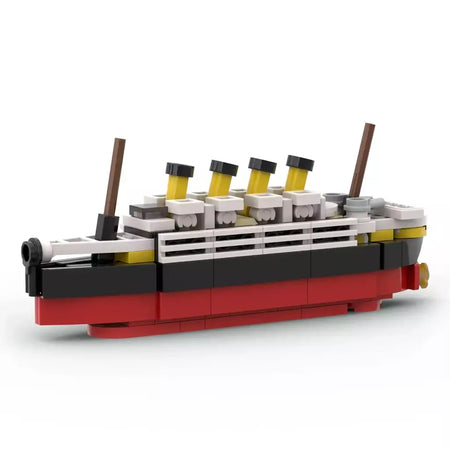 Titanic quebrar em meio rms cruzeiro afundou blocos de construção moc navio barco 3d modelo plástico diy steamboat presentes crianças brinquedos cidade filme