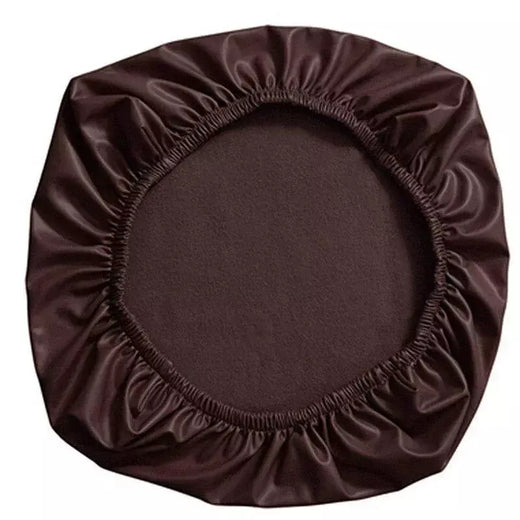 Capa de assento de cadeira de couro pu elástica 38-52cm para casa escritório hotel cadeira capa de assento protetor de assento de jantar slipcover