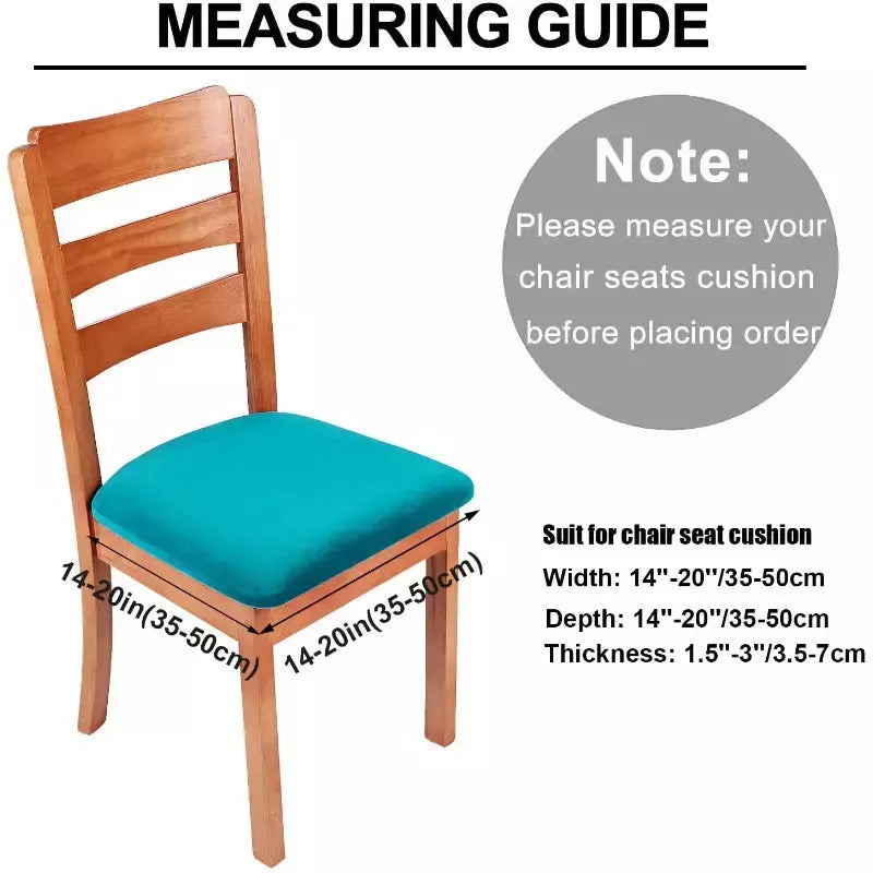 Impermeável PU Tecido Stretch Chair Cover, Seat Almofada Covers, Big Elastic Seat Case, Jantar, Casa, Festa, 1 Pc