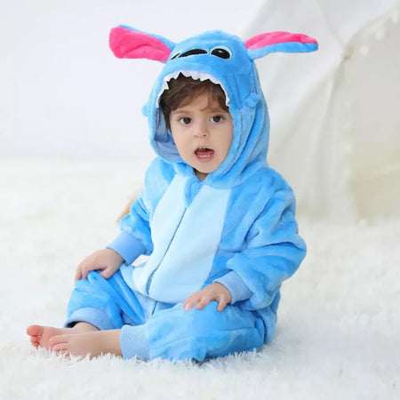 Bebê recém-nascido ponto animal dos desenhos animados macacão roupas meninas pijamas manga longa com capuz onesies infantil meninos trajes para o dia das bruxas