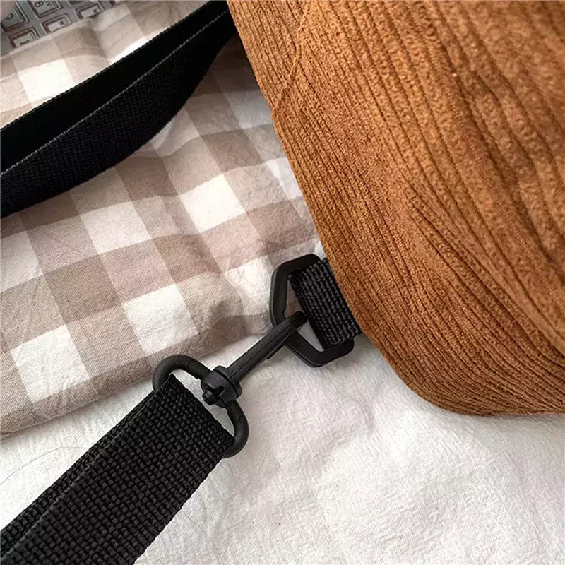 Mini mochila feminina, mochila escolar de veludo simples pequena, grande capacidade, mochila feminina durável, monocromática, casual, viajando, moda