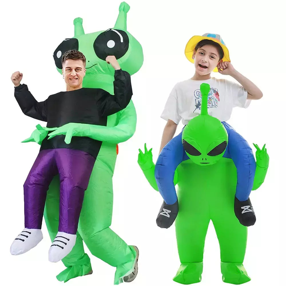 Adulto et alienígena traje inflável engraçado ternos extravagantes vestido morte fantasma purim halloween carnaval anime festa cosplay trajes