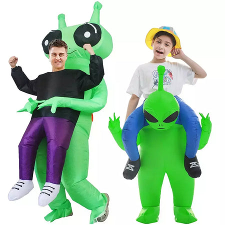 Adulto et alienígena traje inflável engraçado ternos extravagantes vestido morte fantasma purim halloween carnaval anime festa cosplay trajes