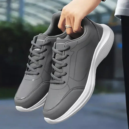 Novos homens tênis de corrida inverno quente masculino tênis antiderrapante respirável sapatos de caminhada rendas até sapatos casuais macios leves