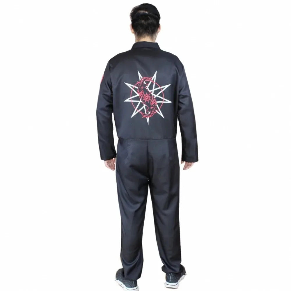 Macacão Slipknot masculino, traje Cosplay para festa do Dia das Bruxas, macacões sem máscara, adereços novos