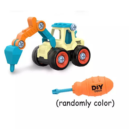 Porca Desmontagem Carregando Descarga Engenharia Caminhão Escavadeira Bulldozer Montessori Educação Brinquedo Criança Parafuso Criativo Ferramenta Carro
