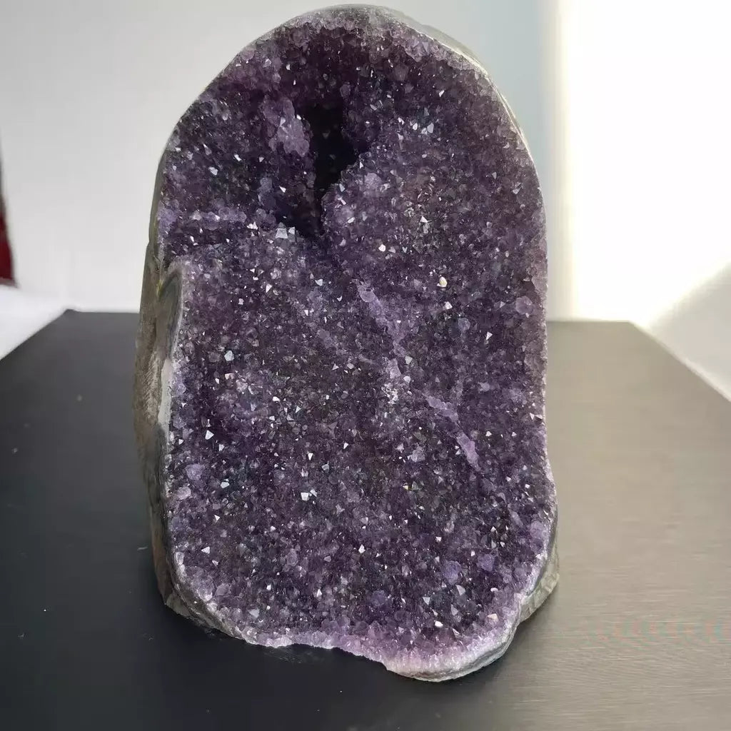 1pc natural ametista cristal cluster quartzo cristais brutos pedra de cura minério mineral decoração para casa roxo cornucópia feng shui pedra